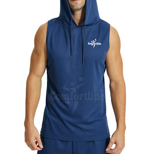 High Quality Streetwear Oversized Wholesale <b>Sleeveless</b> <b>Hoodies</b> Fashion Clothing <b>Men</b> <b>Sleeveless</b> <b>Hoodies</b> - Product Image 5