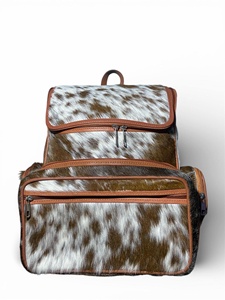 <b>Real</b> Cowhide Hairon <b>Backpack</b> Luxury Genuine <b>Leather</b> Travel Bag Western Design Custom Logo OEM ODM LHBP-0227 - Product Image 5