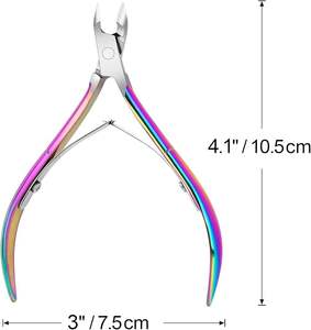 Outils de manucure professionnels en acier inoxydable, coupe-ongles incurvé pour les doigts, pince à cuticules - Product Image 2