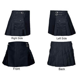 กิ๊ตส์ผู้หญิงขายส่งยอดนิยม ผ้าฝ้าย 100% แฟชั่นยีนส์สไตล์สก็อตแบบดั้งเดิม มีกระเป๋าคาร์โก้ - Product Image 4