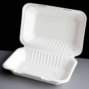 Eco Friendly Meal Packaging for Food Trucks and Street Food 9x6 Inches Restaurant Parcel and Food Delivery <b>Lunch</b> Packaging <b>Boxes</b> - Product Image 1