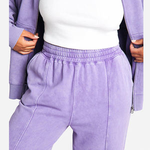 Ensemble deux pièces en velours pour femme : sweat-shirt et pantalon assorti, couleur personnalisable, en peluche, décontracté, hiver, uni, court - Product Image 6