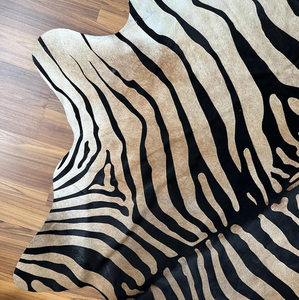 Alfombra de piel de vaca con estampado de cebra y leopardo, piel natural con pelo, alfombra de cuero genuino con estampado animal, decoración para sala de estar, venta al por mayor - Product Image 6