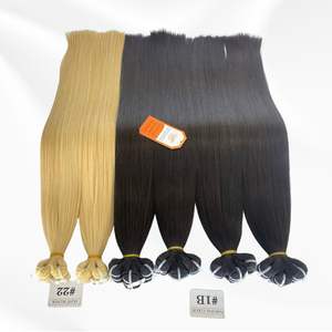 Venta caliente 100% Extensiones de cabello humano crudo Personalizado Color de moda Estilo de onda de larga duración Precio al por mayor de alta calidad - Product Image 1