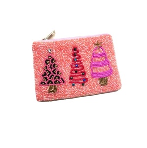 Vintage Style Seed Beads Embroidery <b>Custom</b> Size Beaded Coin Purse Travel Fashion Gift Boutique Brand - Product Image 5