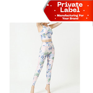 <b>Long</b> <b>Sleeve</b> <b>Crop</b> Top Yoga Sets Seamless Gym Activewear for Women High Waist Scrunch Butt Yoga Sets 2 Piece Workout Clothing - Product Image 1