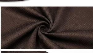 Brown Mesh Fabric 100% Polyester Breathable Quick Dry 3D Pattern Anti-Bacterial V-neck T-Strap Three Quarter Sleeve Adults - Product Image 5