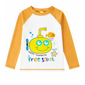 <b>Boy</b> Swimming Beach Top Lightweight Comfortable Sun Protection Shirt Kids Surf Wear T Shirt for <b>Boys</b> Breathable UV Protective Tee - Product Image 1