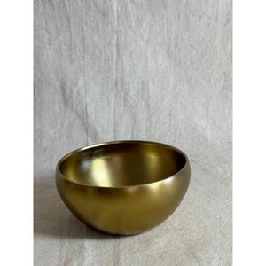 Tazón para servir comida, forma ovalada, acabado en oro PVD, tazones de lujo para servir platos, decoración de bodas, tazón de diseño moderno hecho a mano - Product Image 1