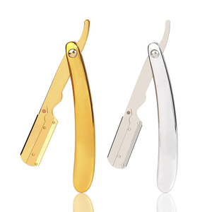 Navaja de Afeitar Profesional de Acero Inoxidable de Una Sola Hoja para Barbería y Salón, para Productos de Cuidado Personal Masculino - Product Image 1