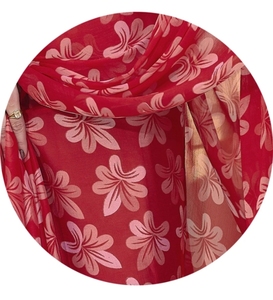 KV <b>Printed</b> Traditional Daily Wear Chiffon & Georgette Saree for Party Occasions Rayon <b>Material</b> - Product Image 6