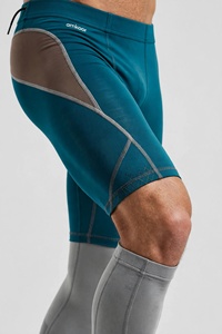 Leggings de compression pleine longueur personnalisables Amkoor pour hommes, en Spandex et Nylon, avec taille élastique, pour le sport et l'athlétisme - Product Image 6