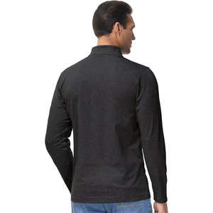 Sweat-shirt d'hiver unisexe de haute qualité à demi-zip, 100 % coton, tissu éponge anti-plis, respirant, design intelligent - Product Image 5