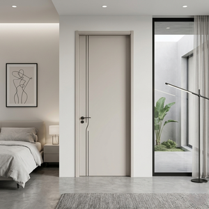 Puerta de Madera Contrachapada de PVC MDF de Alta Calidad a Buen Precio, 40 mm de Grosor, Núcleo de Nido de Abeja, Color Personalizable, para Almacén, Apartamento, Villa - Product Image 4