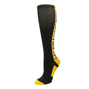 Black Yellow Knee High <b>Running</b> <b>Socks</b> Breathable Knitted Striped Pattern Adult Sport <b>Compression</b> <b>Socks</b> Summer - Product Image 4