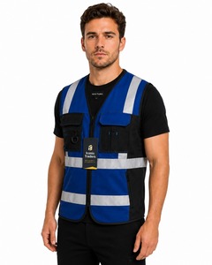 Chaleco de Seguridad Reflectante de Alta Visibilidad, Transpirable, Impermeable, de Secado Rápido, de Poliéster, Precio Económico al por Mayor, Ropa de Trabajo Personalizada para Hombre - Product Image 5