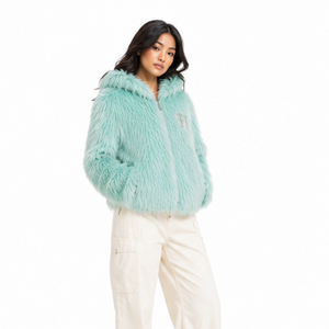 High Quality <b>Fluffy</b> Full Zipper <b>Jacket</b> Winter Streetwear Casual Outerwear Unisex Regular Fit Men's Cotton <b>Fleece</b> Hoodies USA - Product Image 6