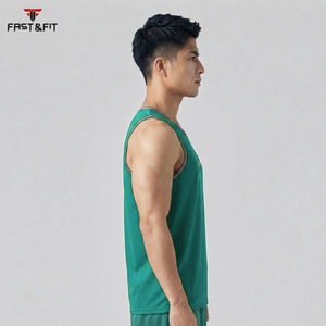 Gym <b>Singlets</b> <b>Men</b> Casual Tank Top Sports Clothes Stringer Bodybuilding Fitness 100% Cotton Breathable Made in Pakistan - Product Image 6