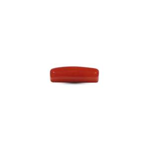 Natural Red Coral Loose Gemstone 6.8 Carat 10x12mm Oval Cabochon for Fine Jewelry - Product Image 3