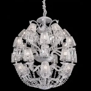Imported Crystal Chandelier 24 <b>Light</b> Luxury Crystal <b>Ceiling</b> Fixture <b>for</b> Living Room Dining Hall Hotel Wedding Decor Premium Lamp - Product Image 1