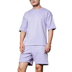 Ensemble T-shirt et Short Basique Grande Taille Personnalisable pour Homme avec Cordon de Serrage et Poches – Collection Été - Product Image 3