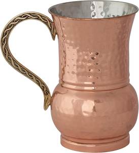 Jarra de Agua Decorativa de Cobre con Artesanía Tradicional India, Adecuada para Cocina y Comedor - Product Image 1