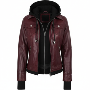 Chaqueta de Piel de Oveja para Mujer con Acabado Teñido, Diseño Personalizable, Impermeable y Ecológica - Product Image 1