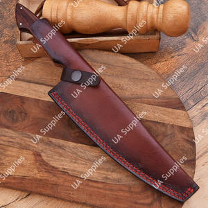 มีดทำครัวเหล็กดามัสกัสทำมือระดับมืออาชีพ ขนาด 8 นิ้ว ด้ามจับไม้ธรรมชาติ ออกแบบตามหลักสรีรศาสตร์ น้ำหนักเบา ด้ามจับยาวเต็มด้าม ใช้งานได้ทั้งมือซ้ายและขวา - Product Image 2