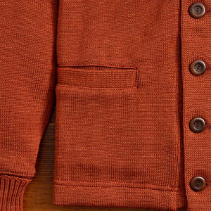 Men's Wool V-Neck <b>Cardigan</b> Solid Color Button Front Full Sleeve Winter Breathable Lace Anti-Pilling Standard <b>Thickness</b> - Product Image 3