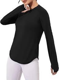 Polyester <b>Long</b> <b>Sleeve</b> T-Shirt for Women's Custom Logo Fall Solid Color Loose Fit Casual <b>Base</b> <b>Layer</b> for Group Activities - Product Image 2