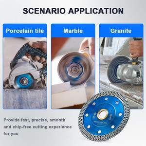 Lame de scie diamantée à segment de porcelaine super mince 4 pouces 105 mm 4.5" - Product Image 5