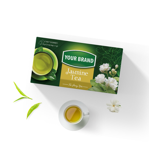 Wholesale Price Custom Jasmine <b>Green</b> Tea Bags Organic Healthy Drinks Food and Beverages Tea Box Packaging - Product Image 1