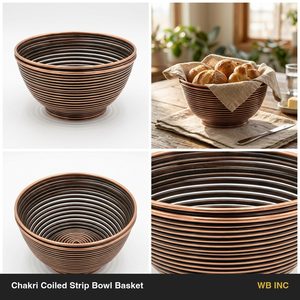 Cesta de Alambre de Hierro y Cobre Antiguo de 26 cm, Hecha a Mano, Decoración de Pared Enrollada, Decoración de Mesa para Bodas, Centros de Mesa para Bodas - Product Image 6
