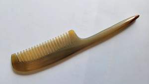 Peigne à cheveux Feng Shui religieux en corne de buffle et de bœuf polie, fait main, taille personnalisée, couleur naturelle, qualité supérieure - Product Image 6