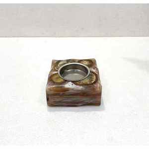 Quemador de Incienso Portátil de Madera con Resina para Uso Aromático, Porta Incienso Artesanal de Resina y Madera - Product Image 1