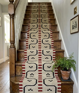 Farmhouse Wool Jute <b>Runner</b> <b>Rug</b> Handwoven Rustic Geometric Tribal Hallway Carpet Boho Entryway Decor Floor <b>Runner</b> for Home - Product Image 3
