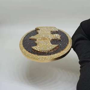 Pendentifs et breloques personnalisés de haute qualité en or massif 14k 18k, diamants certifiés IGI, style hip-hop, pour hommes - Product Image 2