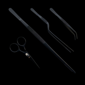 Kit de pinces de précision Altomme Instruments en acier inoxydable allemand, placage couleur arc-en-ciel, pour la mise en forme manuelle des aliments en cuisine, à angle décalé - Product Image 6