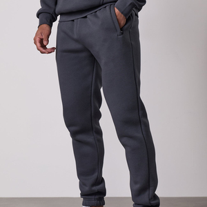 Men's Vintage Dark Gray Fleece Waterproof Breathable Sweatpants Elastic Waist Side Pockets Casual Joggers Autumn Wear Wholesale - Product Image 5