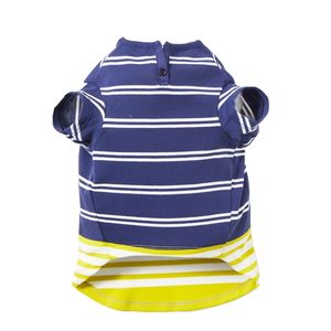 ODM T-shirts polo pour petits chiens bleu marine dégradés assortis pour animaux de compagnie - Product Image 1