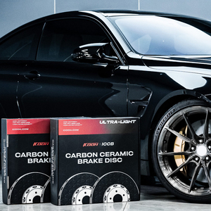 Pièces de voiture ICOOH, plaquettes de frein gauche et droite, rotors de frein en céramique carbone pour BMW M5 F90 Audi RS3 W205 <span class=keywords><strong>C63</strong></span> <span class=keywords><strong>Mercedes</strong></span> Benz W205 <span class=keywords><strong>C63</strong></span> - Product Image 1