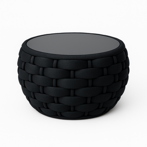 El más vendido, mesa de centro para exteriores tejida con cuerda resistente a la intemperie, juego de mesa auxiliar elegante para Hotel, Patio, Garden Resort Direct - Product Image 1