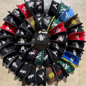 Casquettes ajustées de qualité AA en gros, casquettes de baseball originales brodées et ajustables, à la mode, en stock - Product Image 1