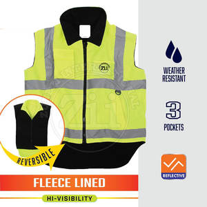 เสื้อกันหนาวสะท้อนแสงคุณภาพพรีเมียมสั่งทำพิเศษ มาตรฐาน ANSI Class 1 พร้อมโลโก้สั่งทำ จัดส่งตรงจากโรงงาน - Product Image 2