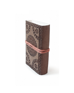 Embossed Mandala <b>Leather</b> Journal Brown | Handmade Boho Notebook | String Closure Vintage <b>Diary</b> Wholesale - Product Image 2