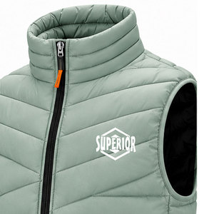 Men's Winter Sleeveless Jacket High Quality <b>Puffer</b> <b>Vest</b> with Water Resistant Fabric Comfortable Fit and Private Label Apparel - Product Image 3