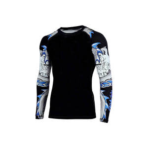 Diseña Tu Propio Conjunto de Entrenamiento de MMA, Rashguard y Pantalones Cortos de Grappling Personalizados con Estampado Gráfico Parcial para Boxeo, Artes Marciales y Fitness - Product Image 3