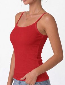 Débardeur Camisole Femme Extensible Doux Respirant Écologique Style Urbain Bretelles Fines Sans Manches Décontracté Basique - Product Image 2