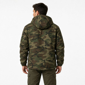 Real <b>Camo</b> High Quality Custom Logo Lightweight Windbreaker Hooded Tactical Men's <b>Jackets</b> Outdoor Softshell Windproof OEM Service - Product Image 2