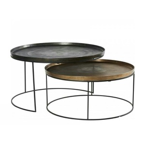 Mesa de Centro de Diseño Único y Moderno para Decoración del Hogar, Mesa Auxiliar de Metal, Tamaño, Forma y Color Personalizables - Product Image 3
